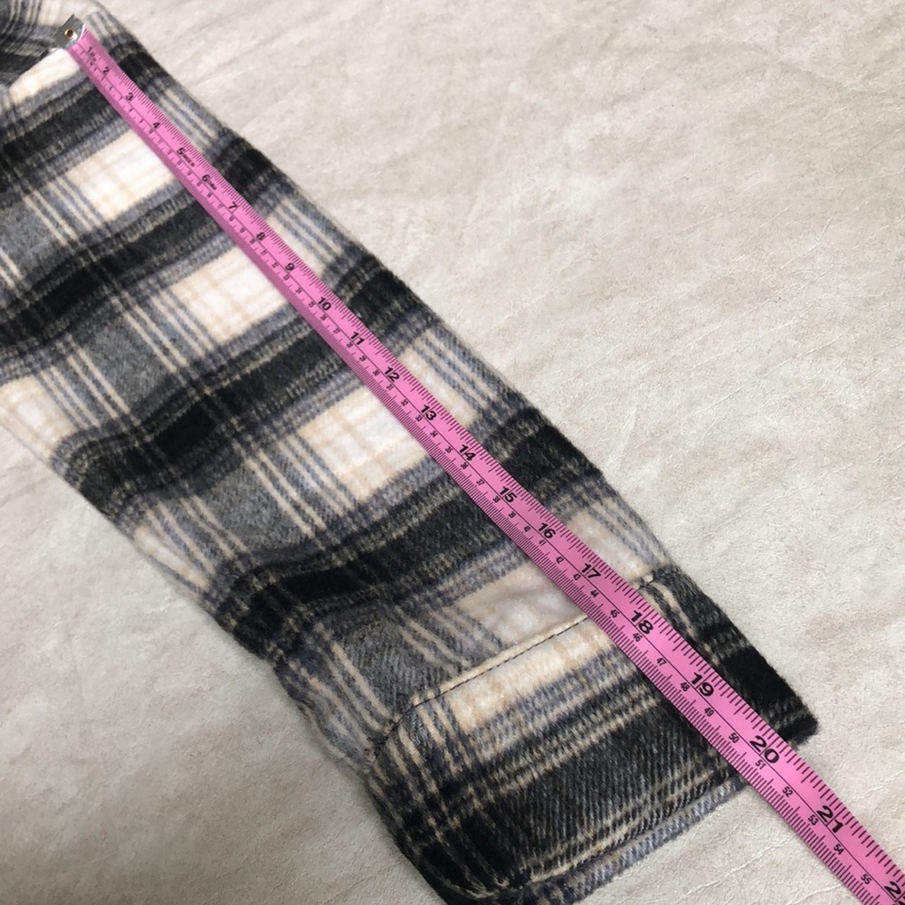 Banana Republic Oversized Ladies' Button Down Plaid Flannel Shirt Jacket Size XS - Picture 10 of 12